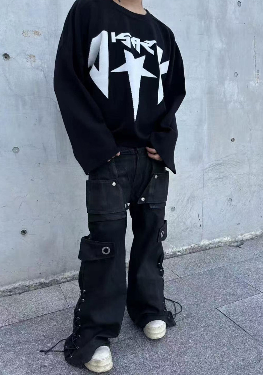 Disark│Jacquard Knit Sweatshirt - PSYLOS 1, Disark│Jacquard Knit Sweatshirt, Sweatshirt, Disark, PSYLOS 1