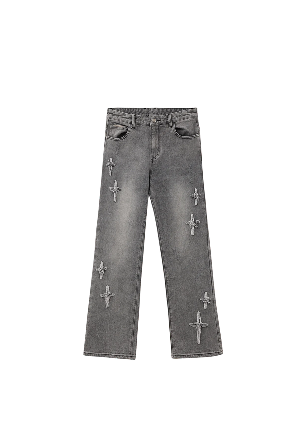 Cross Star Distressed Jeans - PSYLOS 1, Cross Star Distressed Jeans, Pants, iconslab, PSYLOS 1