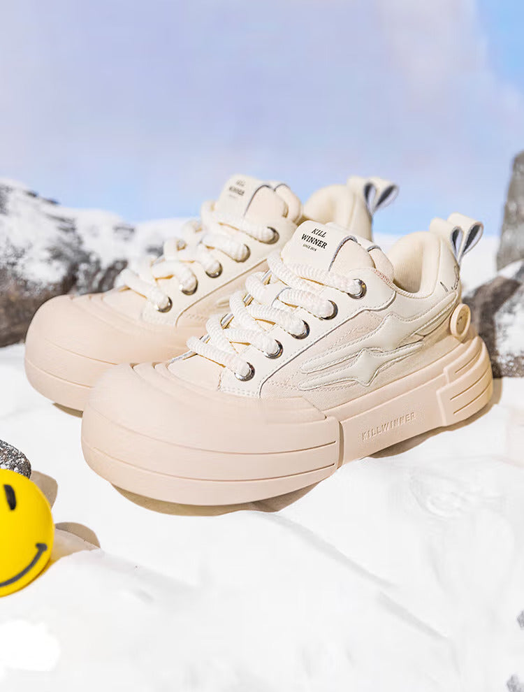 KILLWINNER丨Smile Life Sneaker - Beige - PSYLOS 1, KILLWINNER丨Smile Life Sneaker - Beige, Chunky Sneakers, KILLWINNER•JAPAN, PSYLOS 1