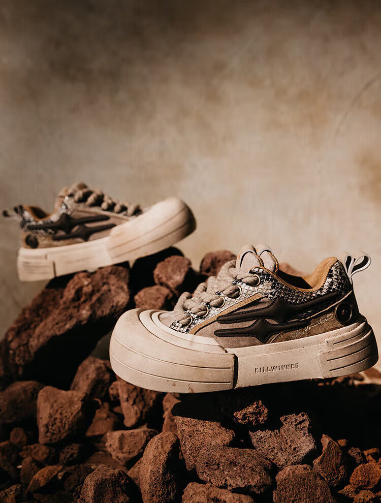 KILLWINNER丨Smile Life Sneaker - Brown - PSYLOS 1, KILLWINNER丨Smile Life Sneaker - Brown, Chunky Sneakers, KILLWINNER•JAPAN, PSYLOS 1