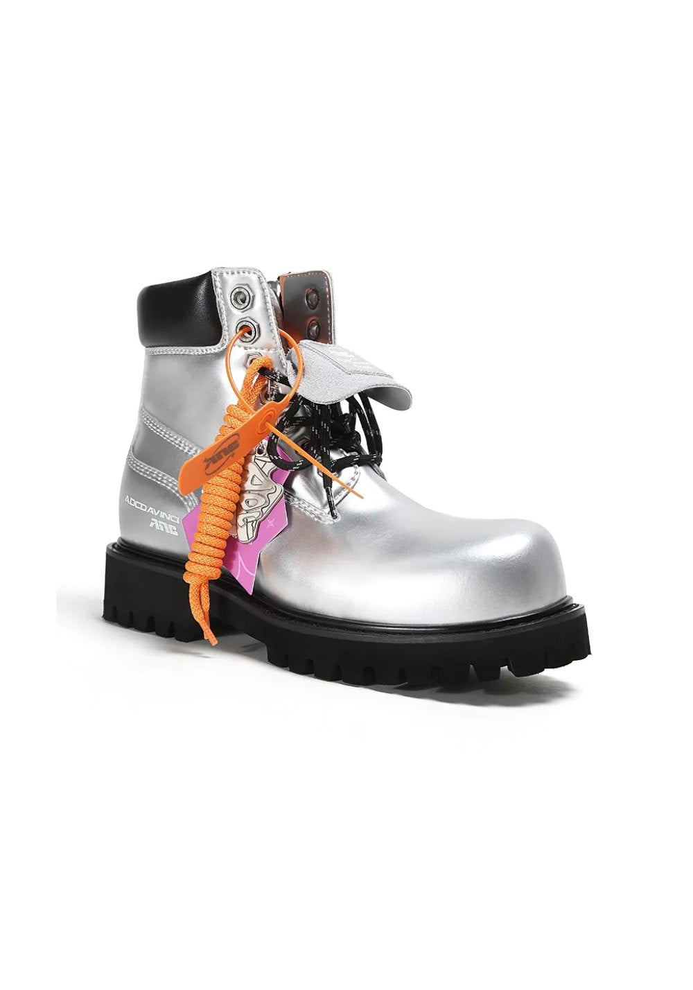 ADC丨Stardust Series Martin Boots-Sliver - PSYLOS 1, ADC丨Stardust Series Martin Boots-Sliver, Boots, ADC, PSYLOS 1