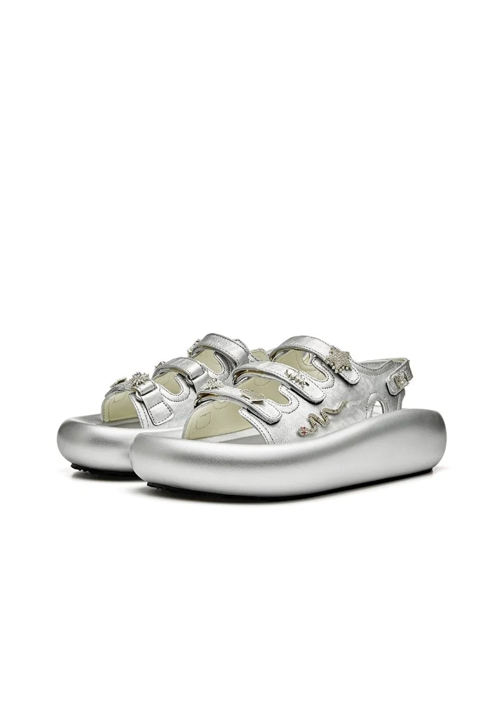XMZY | Year of Snake Metal Sandals-Silver - PSYLOS 1, XMZY | Year of Snake Metal Sandals-Silver, Sandals, XMZY•JAPAN, PSYLOS 1