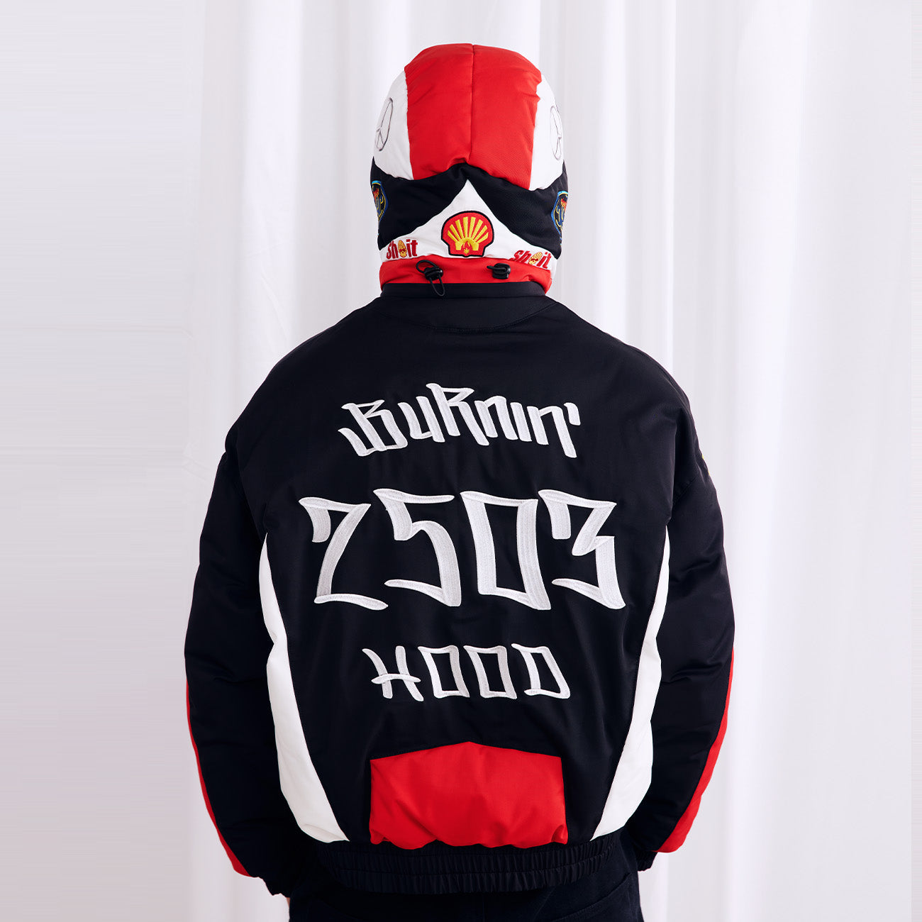 BURNIN* "2503" Helmet Deconstructed Racing Cotton Jacket - PSYLOS 1, BURNIN* "2503" Helmet Deconstructed Racing Cotton Jacket, Jacket, Burnin, PSYLOS 1