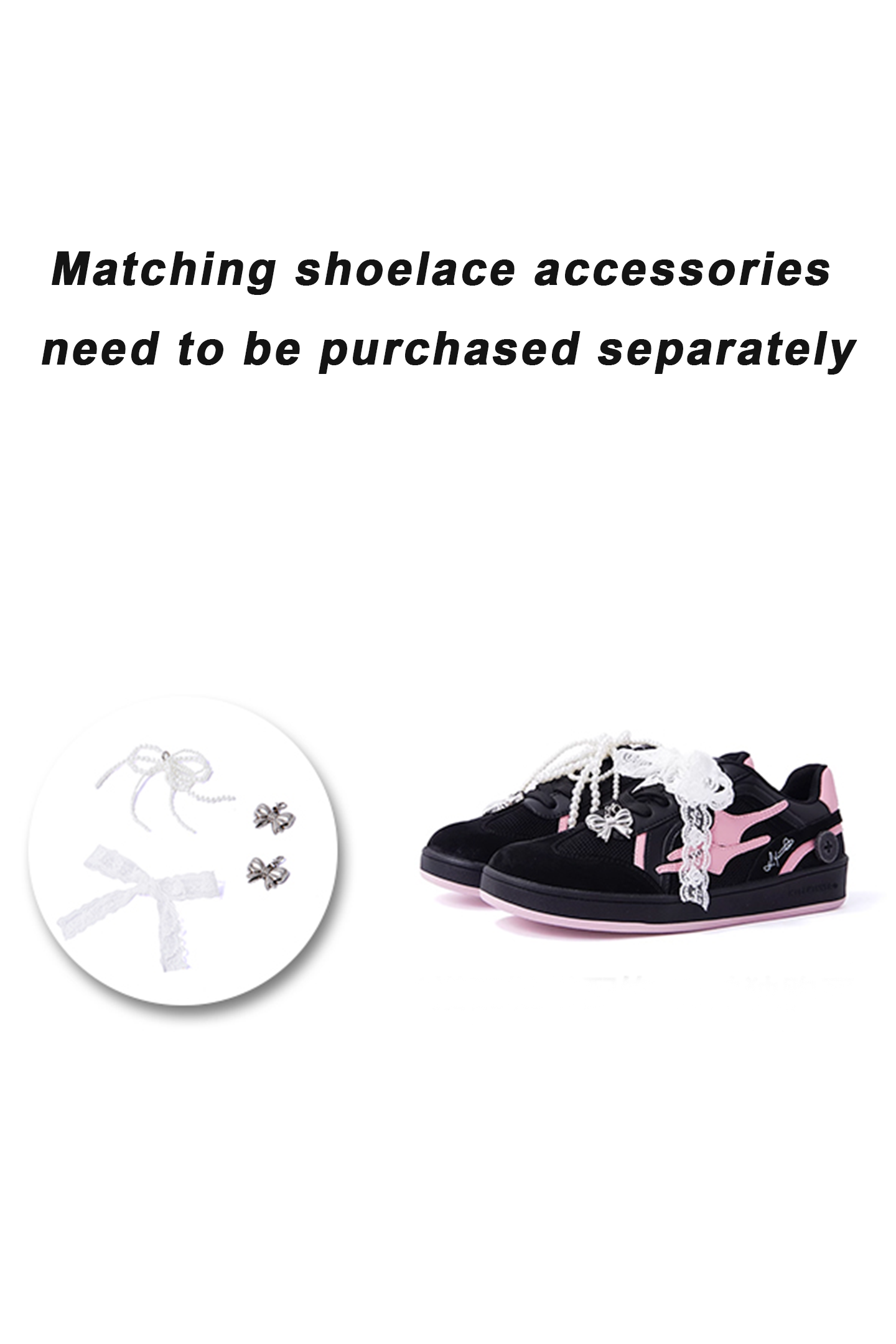 KILLWINNER丨Retro Training Sneaker-Black Pink Bow - PSYLOS 1, KILLWINNER丨Retro Training Sneaker-Black Pink Bow, Retro Trainers, KILLWINNER•JAPAN, PSYLOS 1