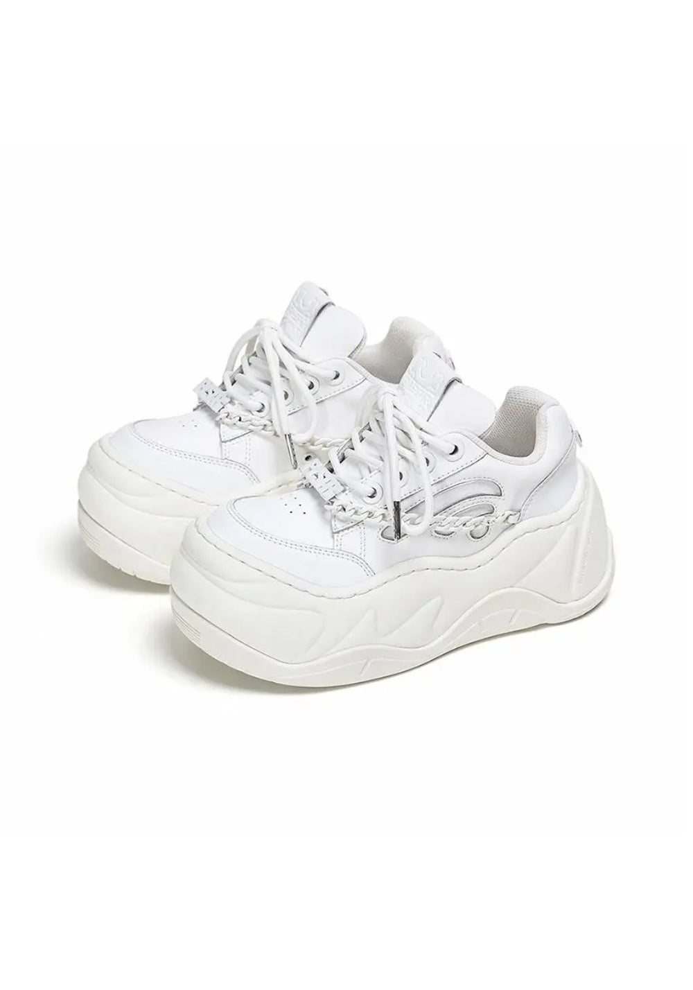 FYSPR丨WiFi 1.0 Wave Platform Shoes-White - PSYLOS 1, FYSPR丨WiFi 1.0 Wave Platform Shoes-White, Chunky Sneakers, FYSPR•JAPAN, PSYLOS 1