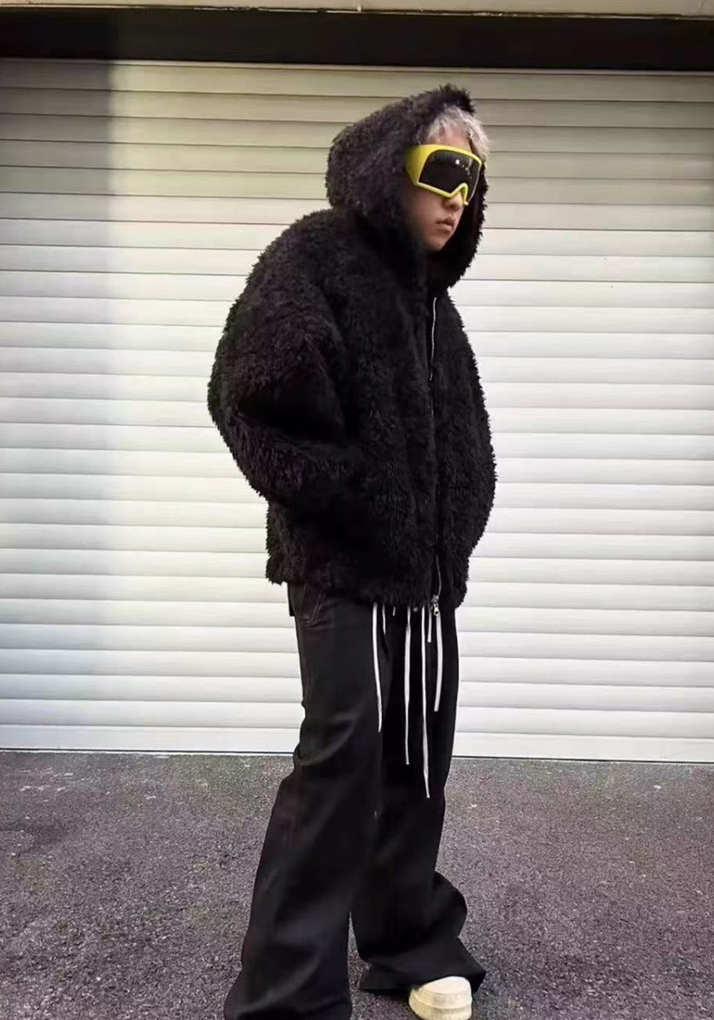 Disark│Long Shearling Hooded Coat (Long Fur) - PSYLOS 1, Disark│Long Shearling Hooded Coat (Long Fur), Coat, Disark, PSYLOS 1