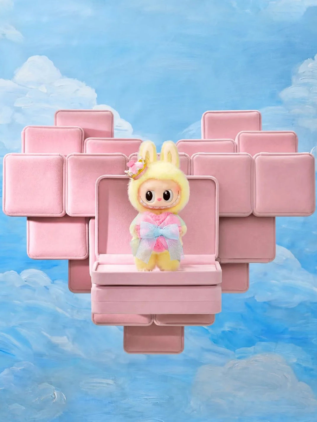 POP MART丨LABUBU Macaron Rubber Face Keychain Figure Blind Box - Queen Pendant - PSYLOS 1, POP MART丨LABUBU Macaron Rubber Face Keychain Figure Blind Box - Queen Pendant, Blind Box, POP MART, PSYLOS 1