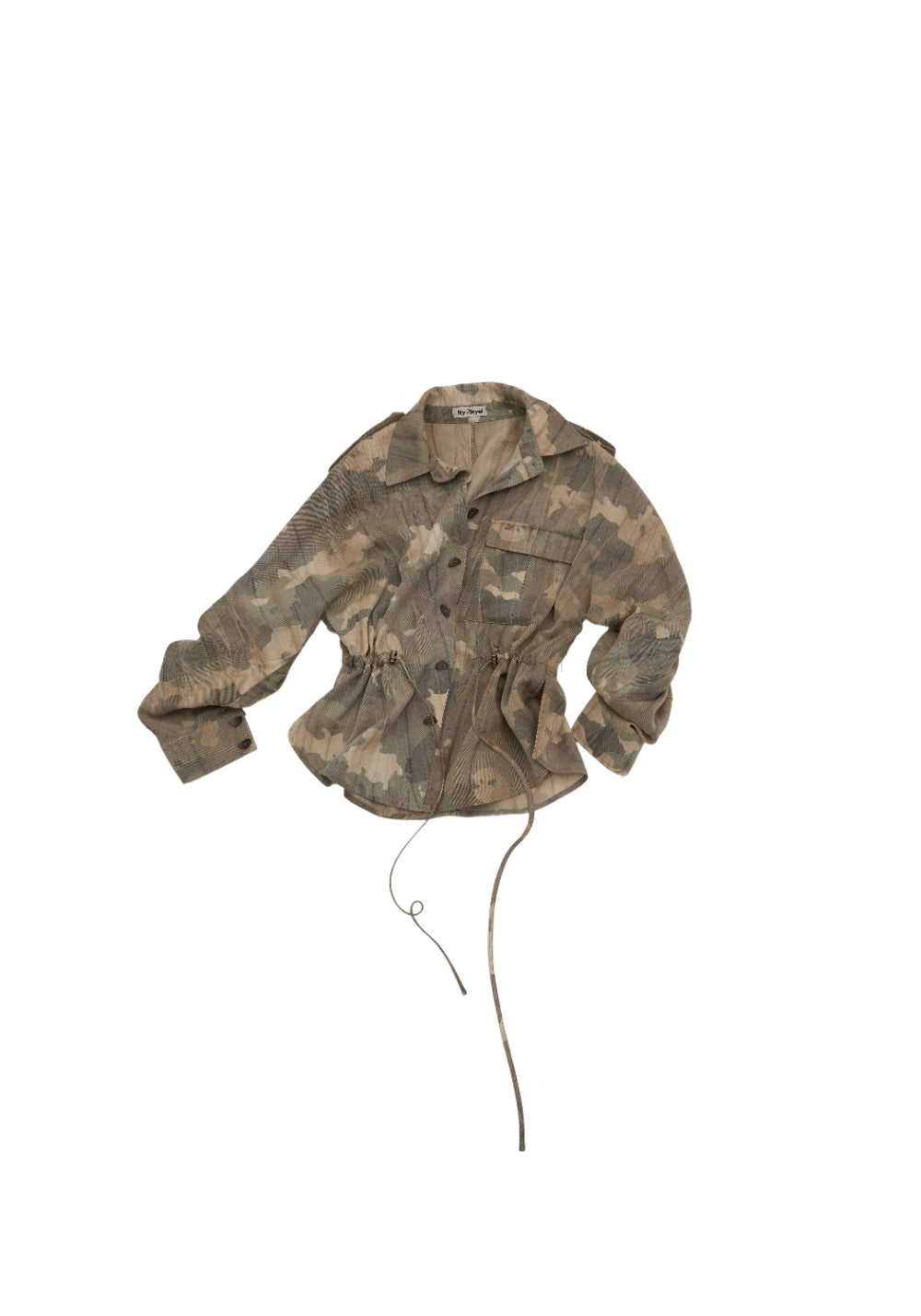 NyDkyel丨Tencel Camo Draped Shirt - PSYLOS 1, NyDkyel丨Tencel Camo Draped Shirt, Shirts, NyDkyel, PSYLOS 1