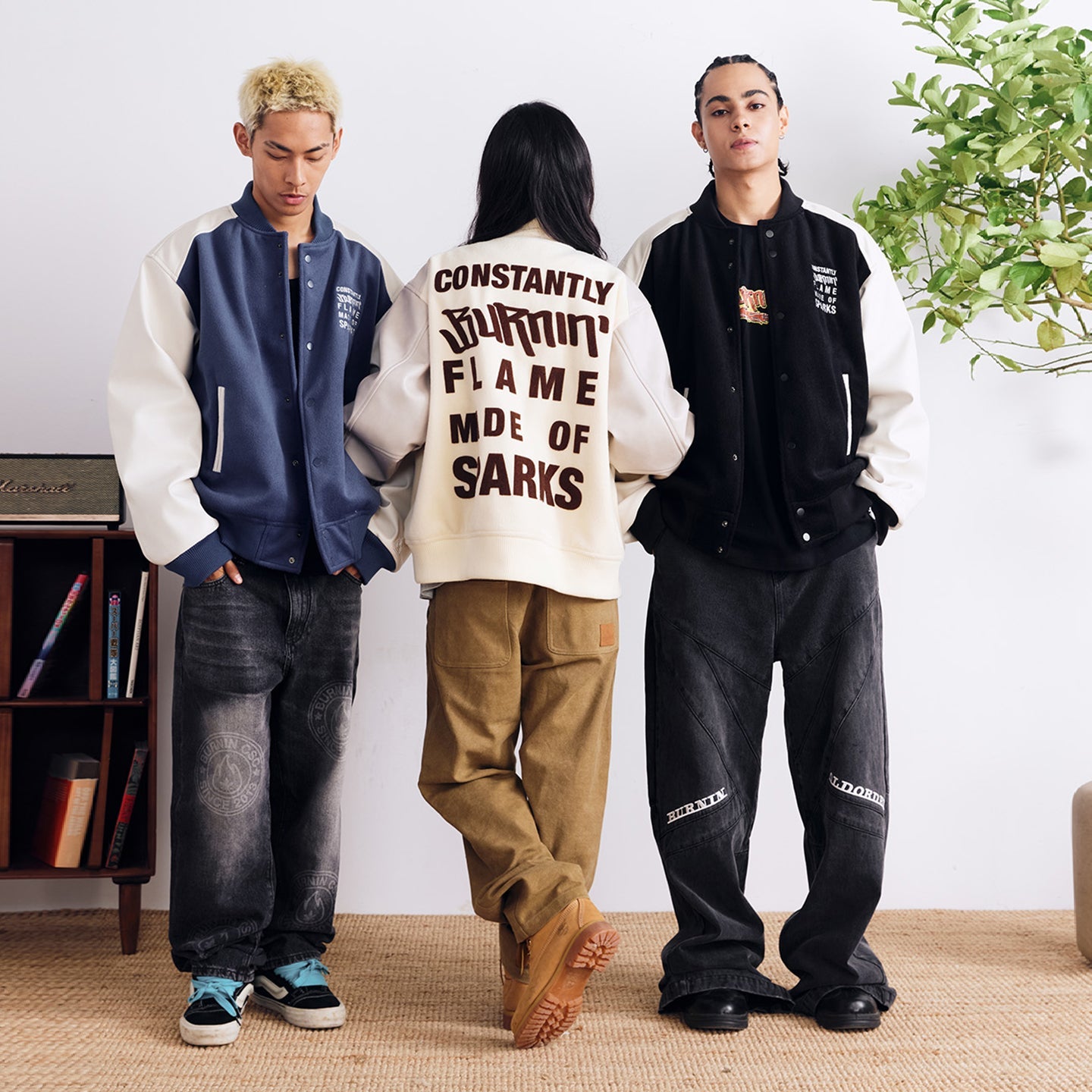 BURNIN Street Style Casual Baseball Jacket - PSYLOS 1, BURNIN Street Style Casual Baseball Jacket, Jacket, Burnin, PSYLOS 1