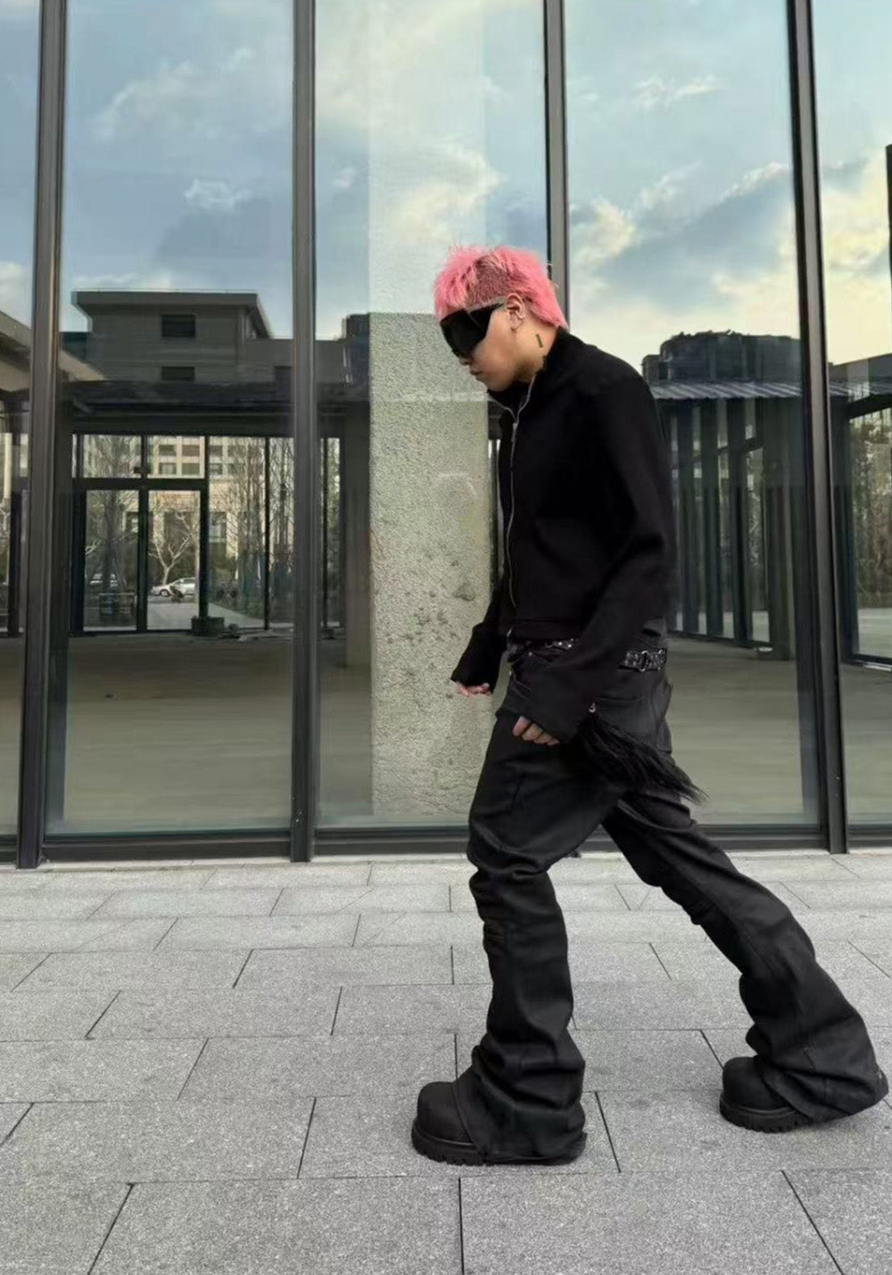 Disark│Knitted Shoulder-Pad Cardigan - PSYLOS 1, Disark│Knitted Shoulder-Pad Cardigan, Top, Disark, PSYLOS 1