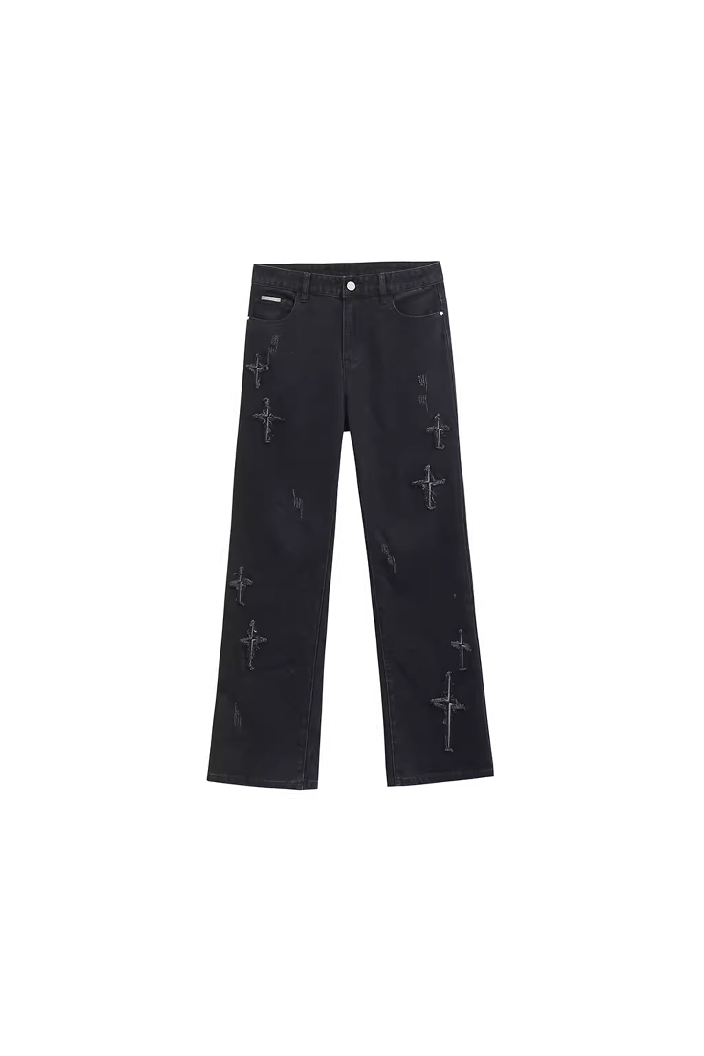 Cross Star Distressed Jeans - PSYLOS 1, Cross Star Distressed Jeans, Pants, iconslab, PSYLOS 1