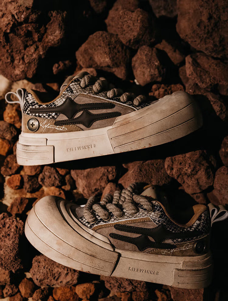 KILLWINNER丨Smile Life Sneaker - Brown - PSYLOS 1, KILLWINNER丨Smile Life Sneaker - Brown, Chunky Sneakers, KILLWINNER•JAPAN, PSYLOS 1