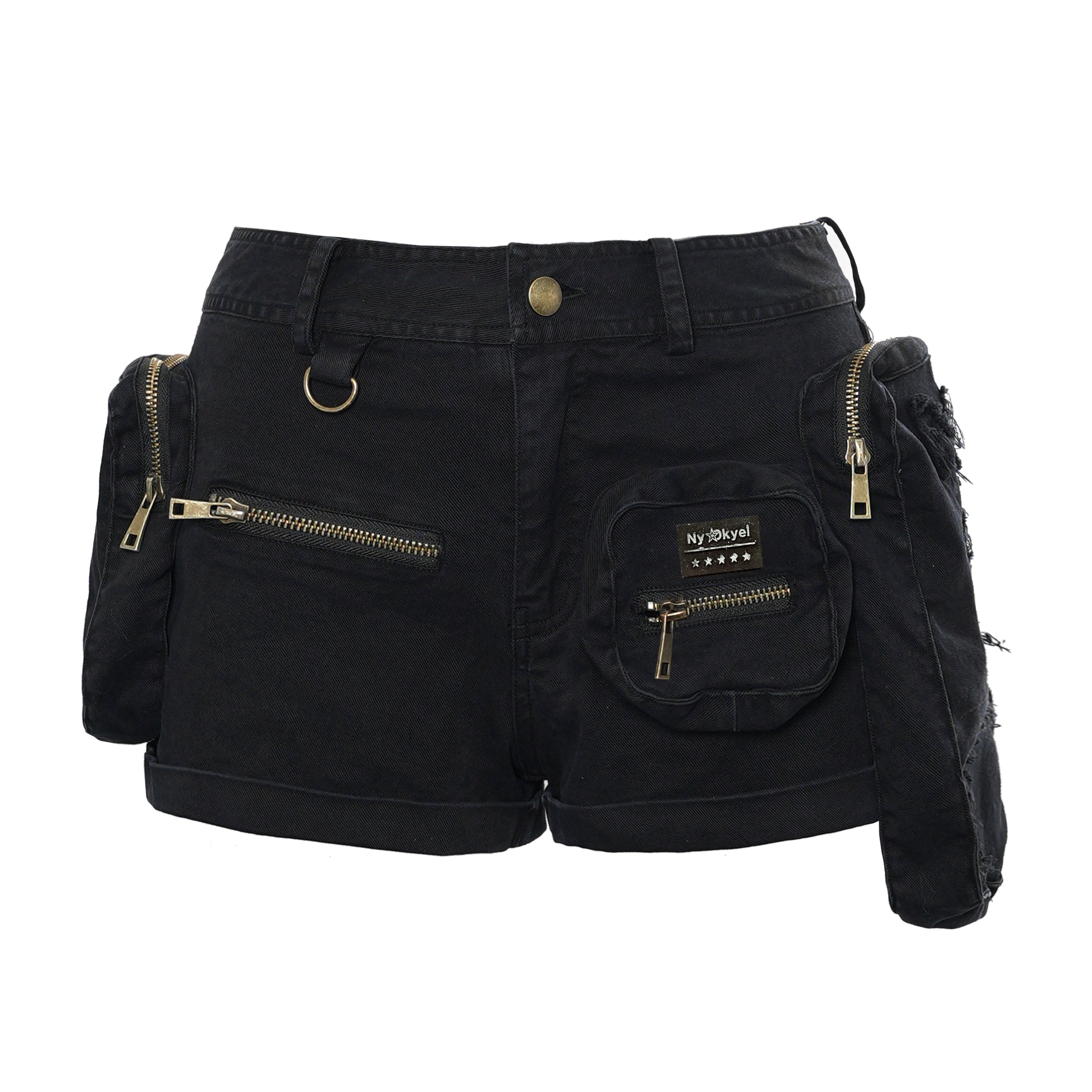 3D Pocket Washed Distressed Shorts - PSYLOS 1, 3D Pocket Washed Distressed Shorts, Shorts, NyDkyel, PSYLOS 1