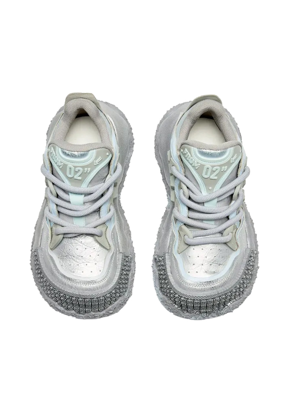 XMZY丨Stellar Nova - Chunky Sole Colorblock Sneakers-Silver - PSYLOS 1, XMZY丨Stellar Nova - Chunky Sole Colorblock Sneakers-Silver, Chunky Sneakers, XMZY•JAPAN, PSYLOS 1