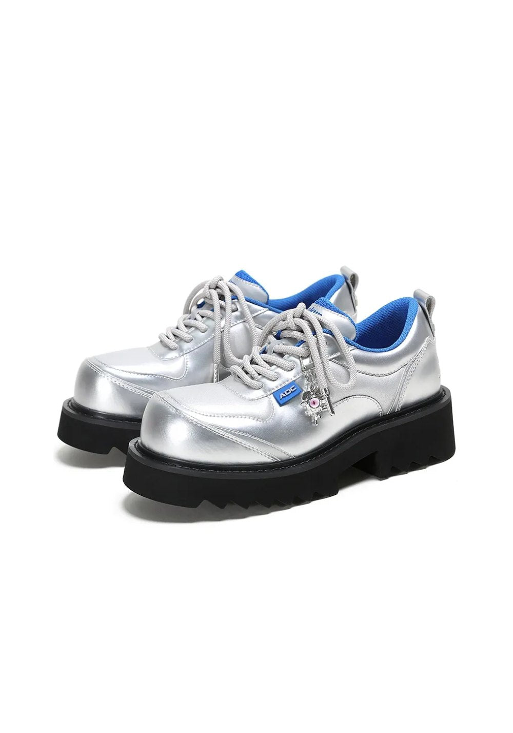 ADC丨Stardust Silver Chunky Derby Shoes - PSYLOS 1, ADC丨Stardust Silver Chunky Derby Shoes, Chunky Sneakers, ADC, PSYLOS 1