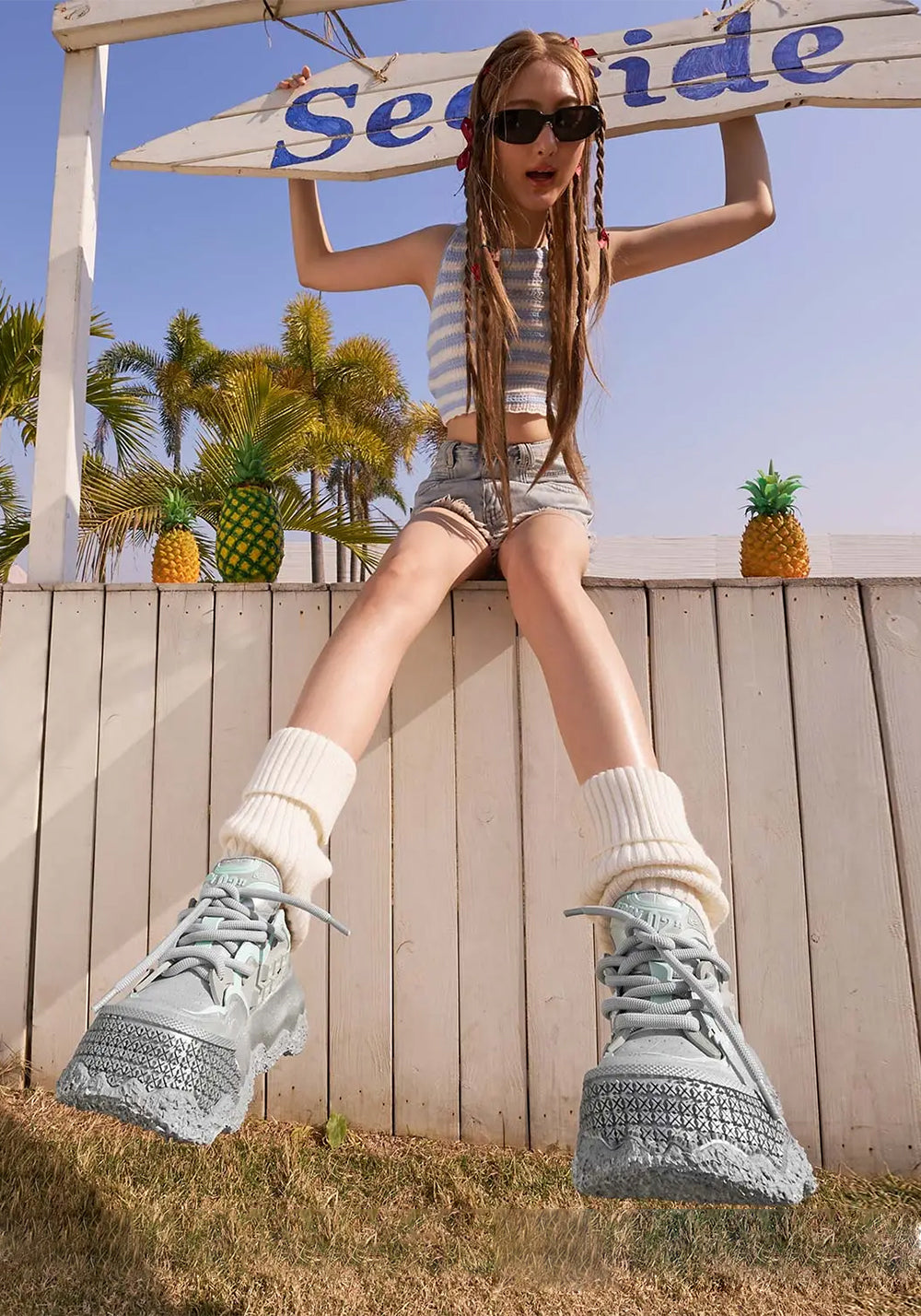 XMZY丨Stellar Nova - Chunky Sole Colorblock Sneakers-Silver - PSYLOS 1, XMZY丨Stellar Nova - Chunky Sole Colorblock Sneakers-Silver, Chunky Sneakers, XMZY•JAPAN, PSYLOS 1