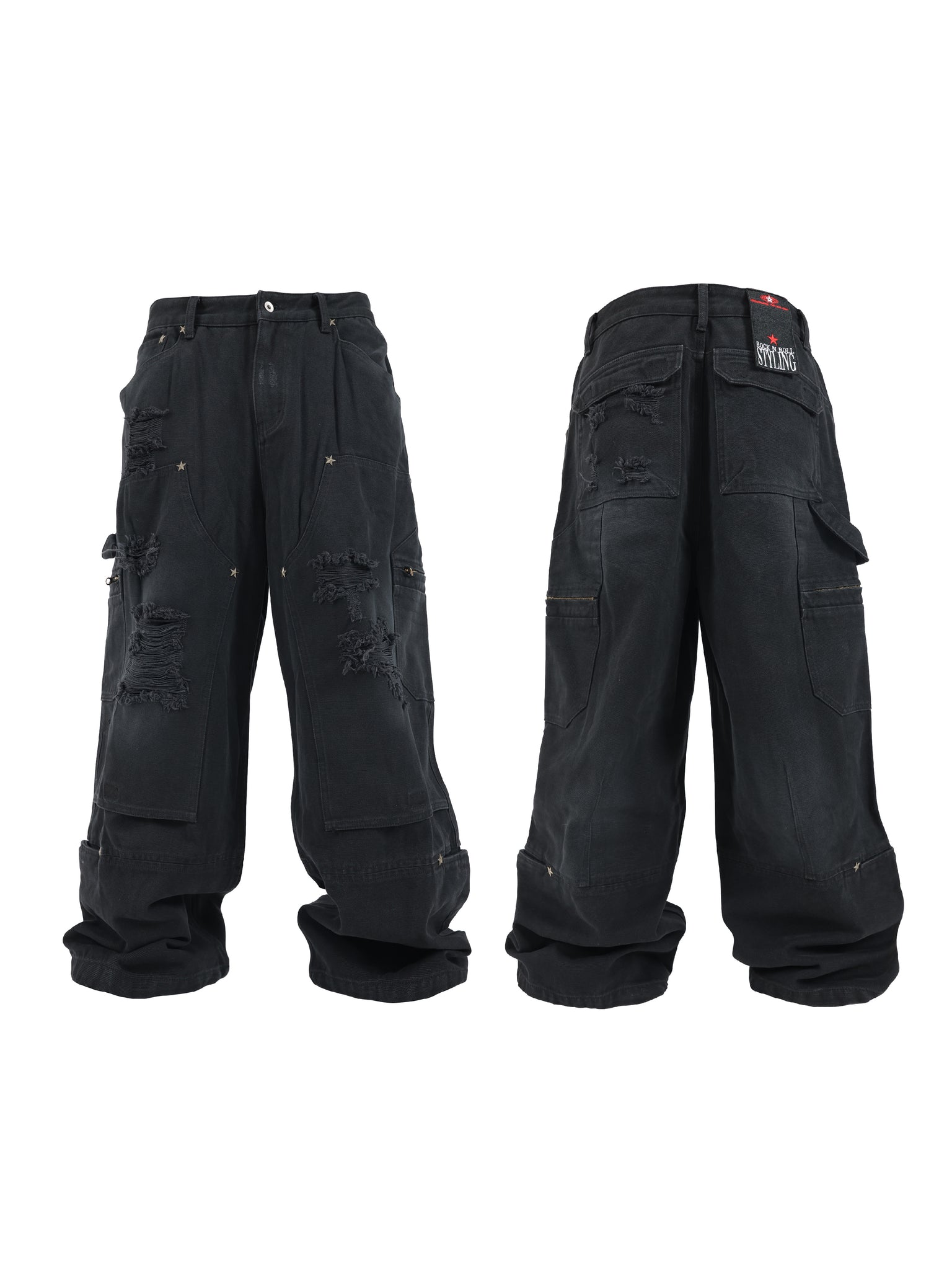 Star-accented Relaxed-fit Lumber Pants