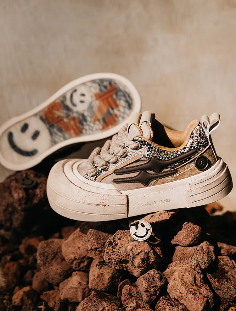 Smile Life Sneaker - Brown