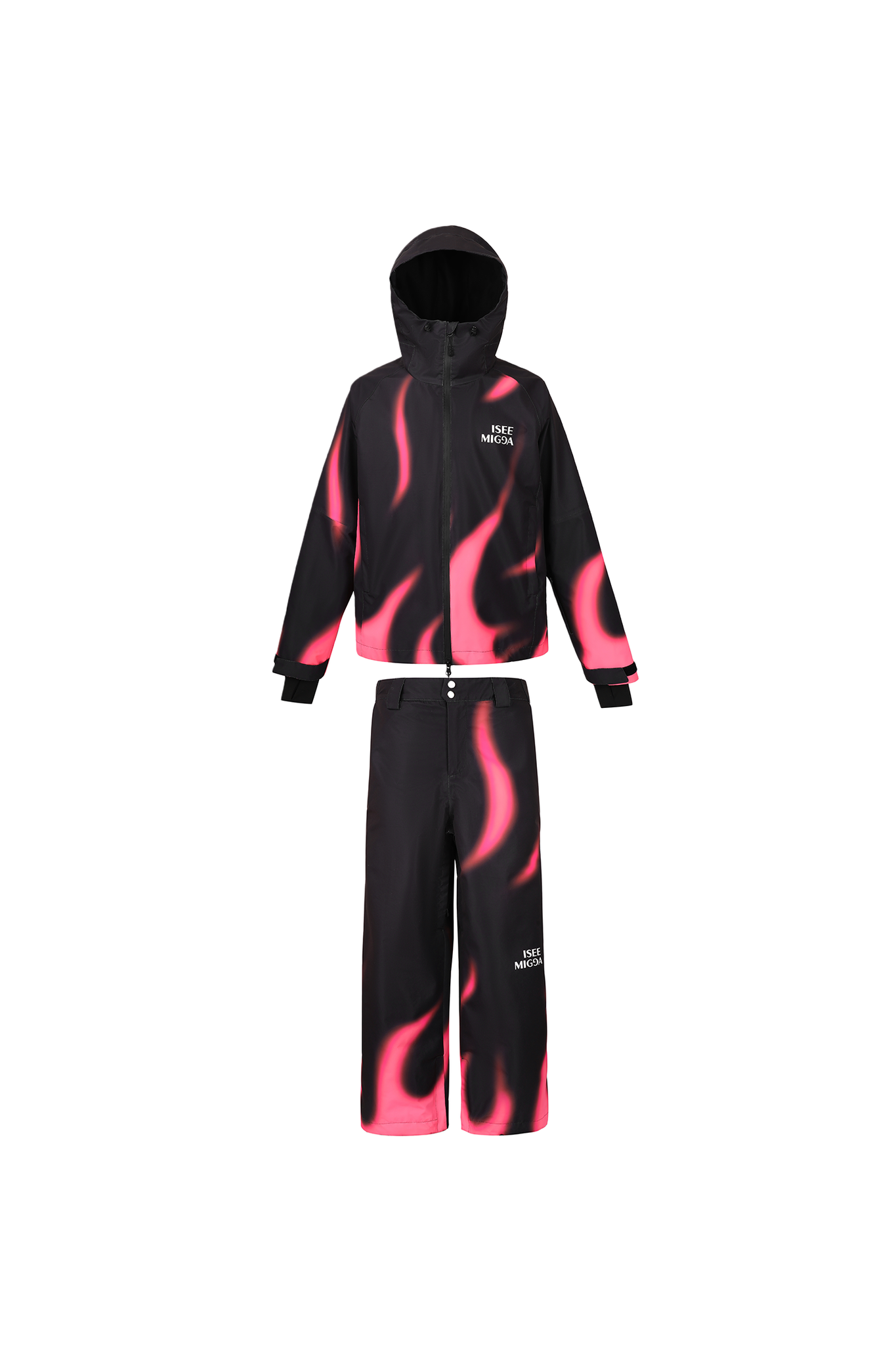 [Pink Flame] New Ski Suit Men And Women's Models