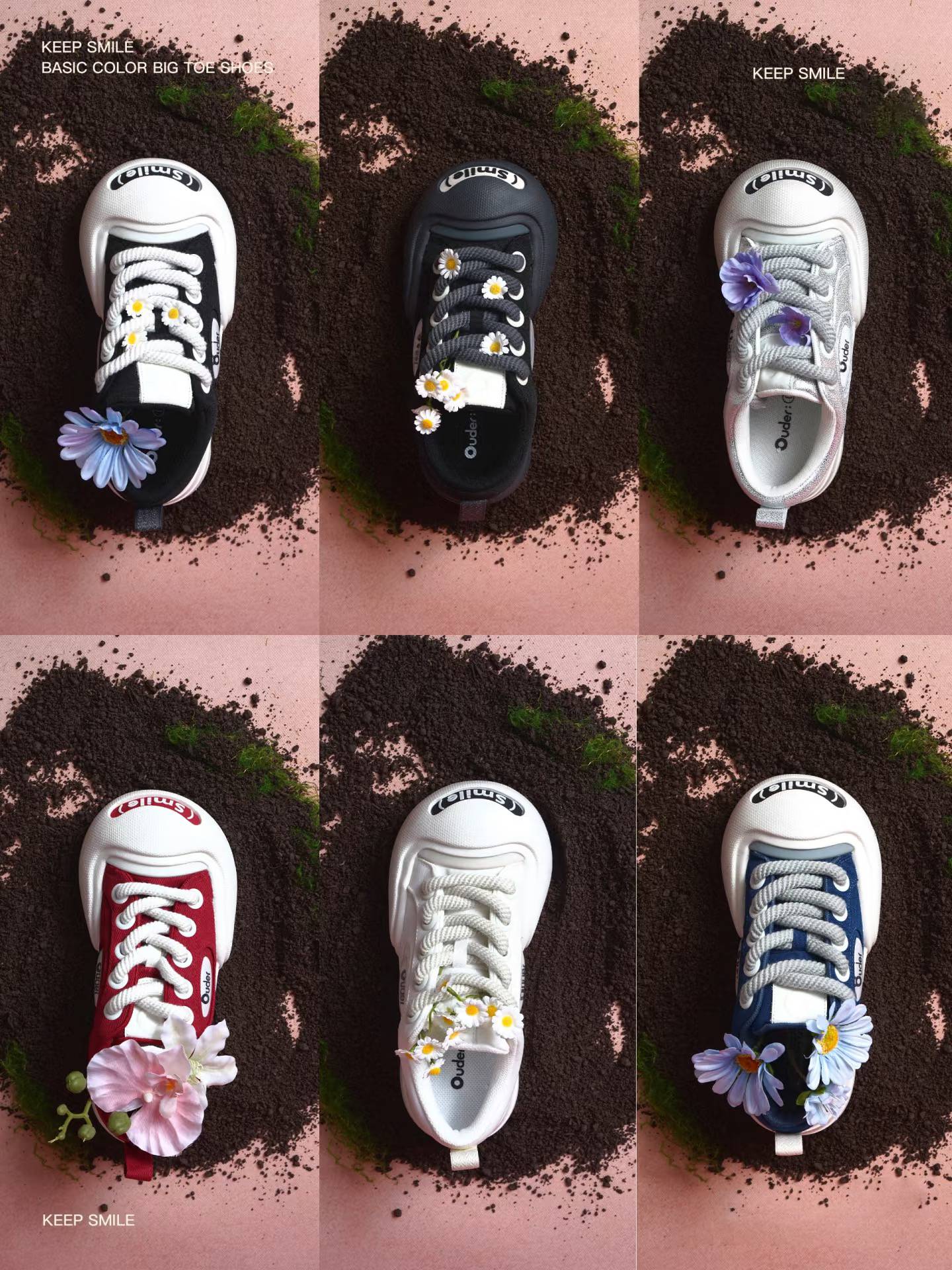 OUDER丨Open Smile Canvas Shoes-Black&White - PSYLOS 1, OUDER丨Open Smile Canvas Shoes-Black&White, Canvas Sneakers, OUDER, PSYLOS 1