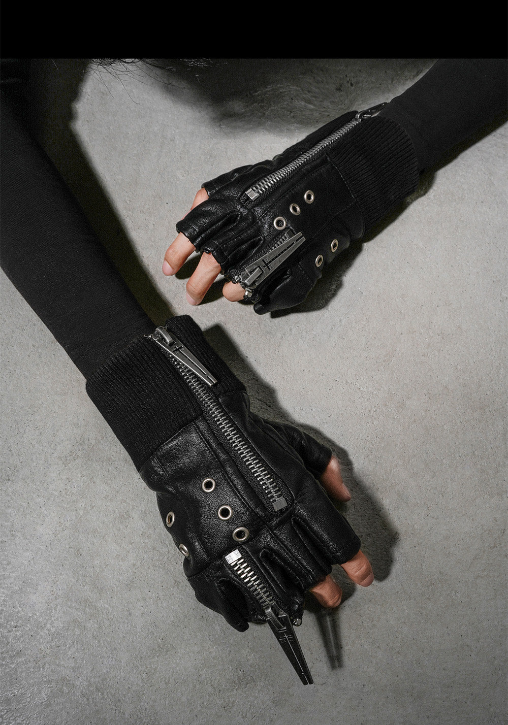 REBEL WAVE丨25SS“WOR”DOUBLE ZIP STRUCTURE LAYERED GLOVES - PSYLOS 1, REBEL WAVE丨25SS“WOR”DOUBLE ZIP STRUCTURE LAYERED GLOVES, Accessories, REBEL WAVE•JAPAN, PSYLOS 1