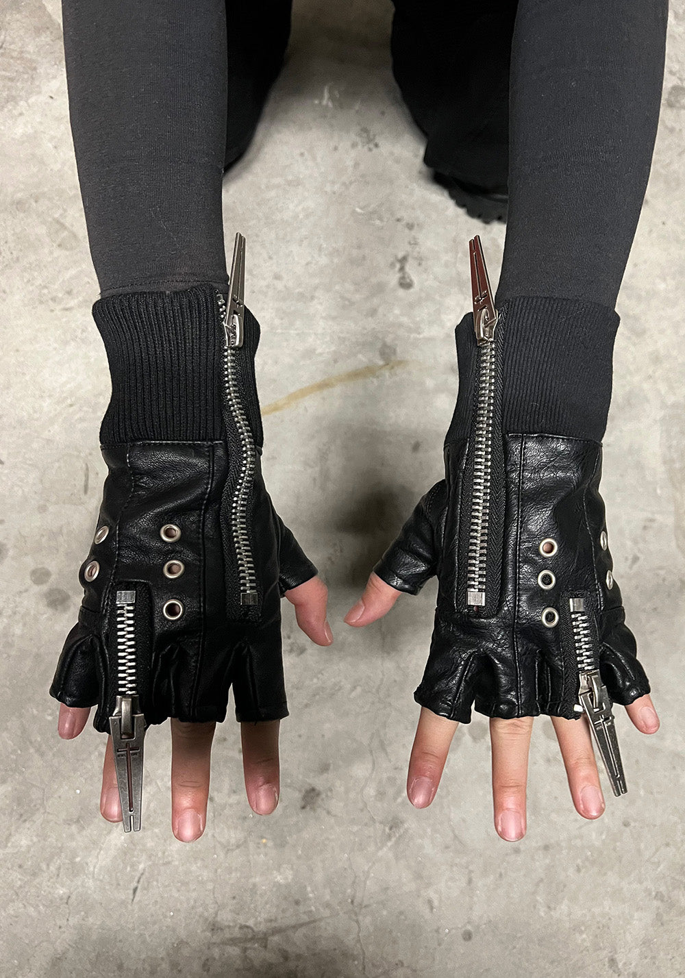 REBEL WAVE丨25SS“WOR”DOUBLE ZIP STRUCTURE LAYERED GLOVES - PSYLOS 1, REBEL WAVE丨25SS“WOR”DOUBLE ZIP STRUCTURE LAYERED GLOVES, Accessories, REBEL WAVE•JAPAN, PSYLOS 1