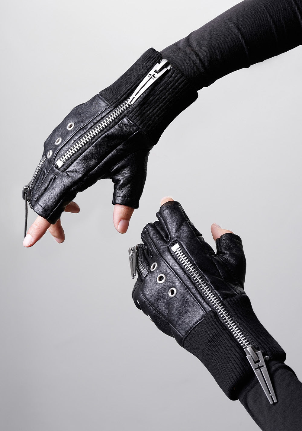 REBEL WAVE丨25SS“WOR”DOUBLE ZIP STRUCTURE LAYERED GLOVES - PSYLOS 1, REBEL WAVE丨25SS“WOR”DOUBLE ZIP STRUCTURE LAYERED GLOVES, Accessories, REBEL WAVE•JAPAN, PSYLOS 1