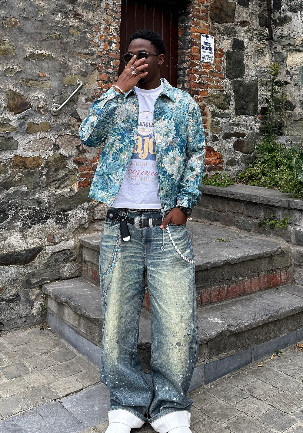 YADcrew丨3D Printed Street Vintage Jeans - PSYLOS 1, YADcrew丨3D Printed Street Vintage Jeans, Jeans, YADcrew•JAPAN, PSYLOS 1