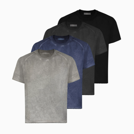 UNIFORM STRUCTURE TEE WASHED ASH