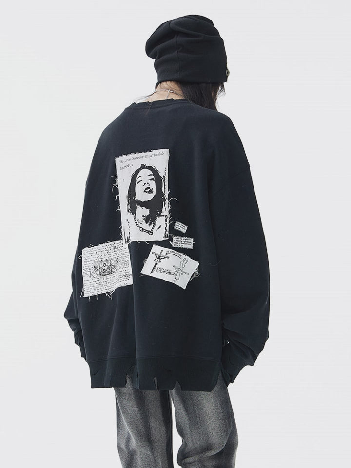 Portrait Patch Sweatshirt