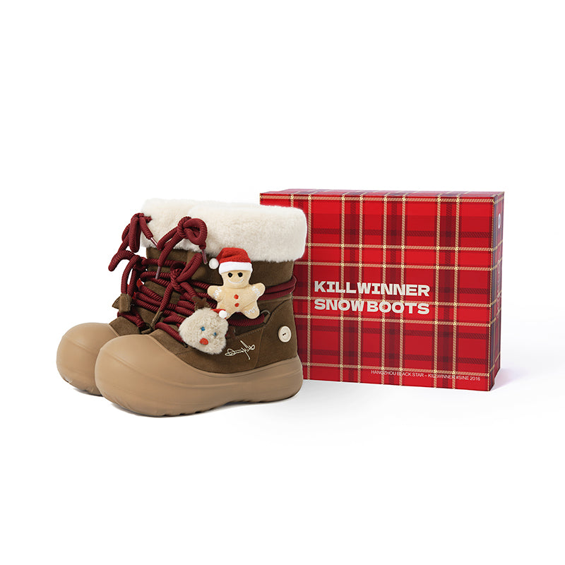 KILLWINNER丨Short Fur Long Tube Snow Boots Christmas Edition - PSYLOS 1, KILLWINNER丨Short Fur Long Tube Snow Boots Christmas Edition, Boots, KILLWINNER, PSYLOS 1