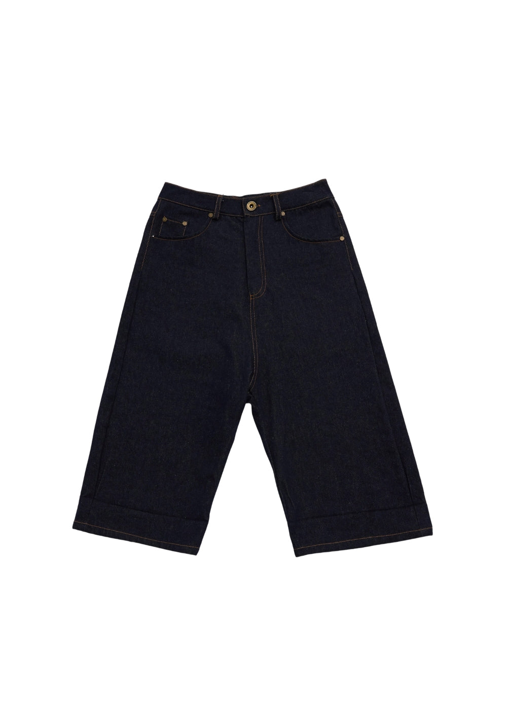 NyDkyel丨Folded Stitch Denim Shorts - PSYLOS 1, NyDkyel丨Folded Stitch Denim Shorts, Shorts, NyDkyel, PSYLOS 1