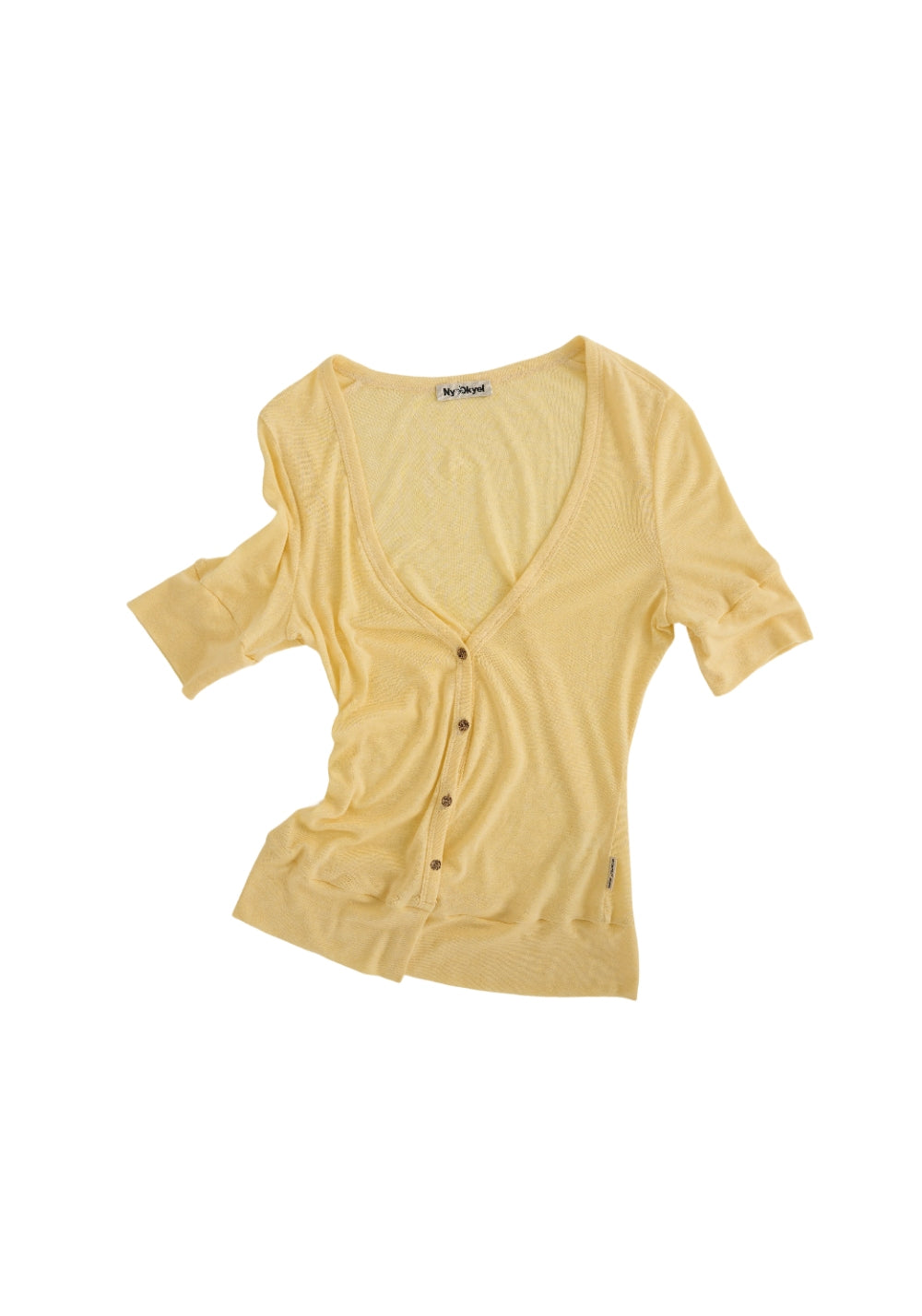 NyDkyel丨Lightweight Wool Knit Cardigan-Yellow - PSYLOS 1, NyDkyel丨Lightweight Wool Knit Cardigan-Yellow, Shirts, NyDkyel, PSYLOS 1