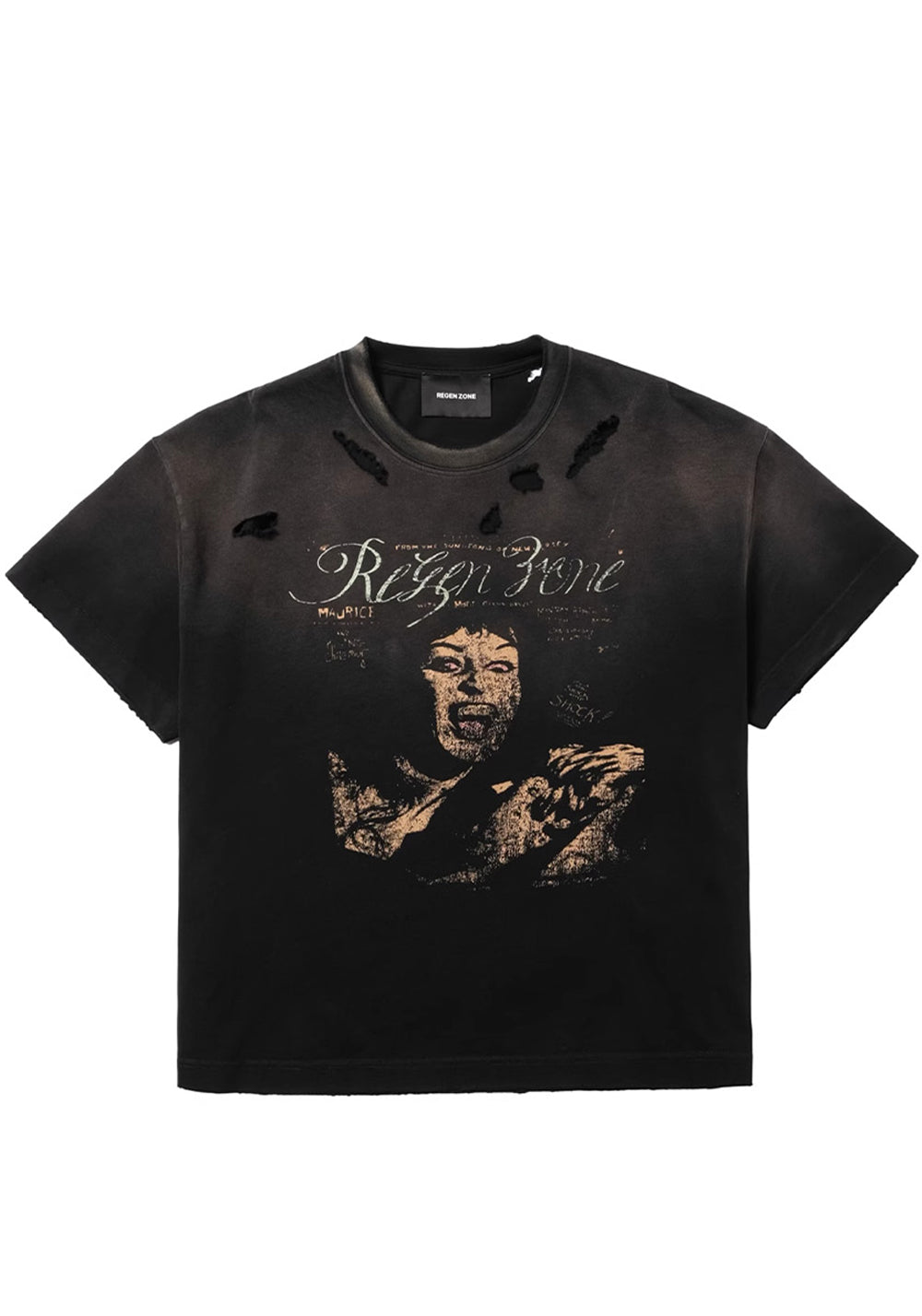 REGEN ZONE丨"RIOT" Bloodstained Vintage Vampire Tee - PSYLOS 1, REGEN ZONE丨"RIOT" Bloodstained Vintage Vampire Tee, T-Shirt, REGEN ZONE•JAPAN, PSYLOS 1