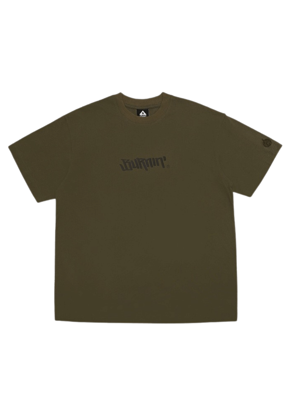Horizontal Logo Oversized T-Shirt-Army Green - PSYLOS 1, Horizontal Logo Oversized T-Shirt-Army Green, T-Shirt, Burnin, PSYLOS 1