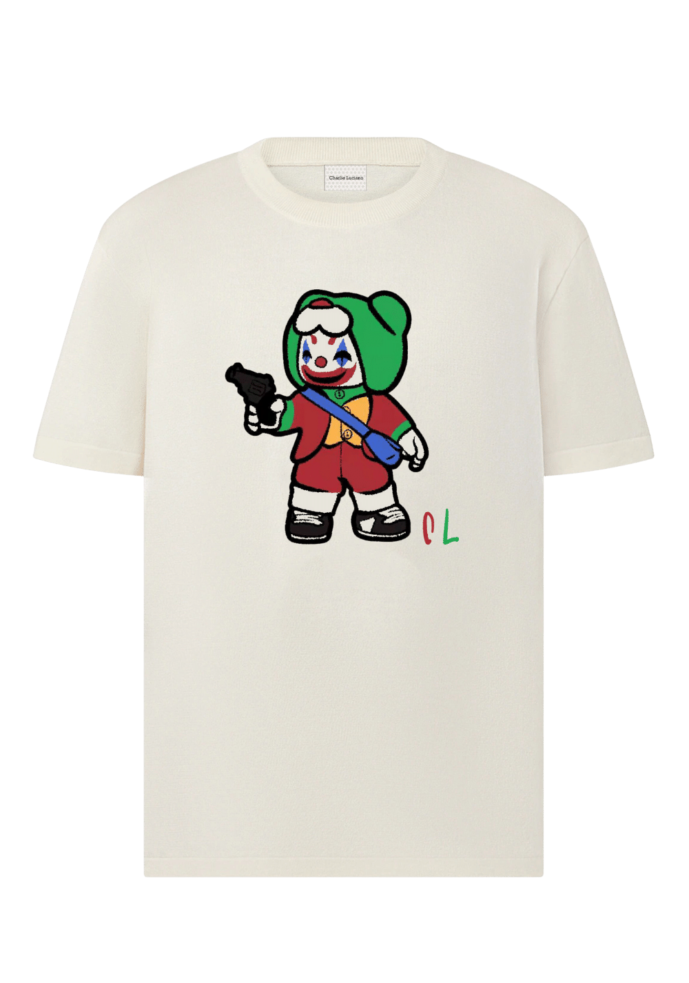 'Joker Boy' Knitted T-Shirt - PSYLOS 1, 'Joker Boy' Knitted T-Shirt, T-Shirt, Charlie Luciano, PSYLOS 1