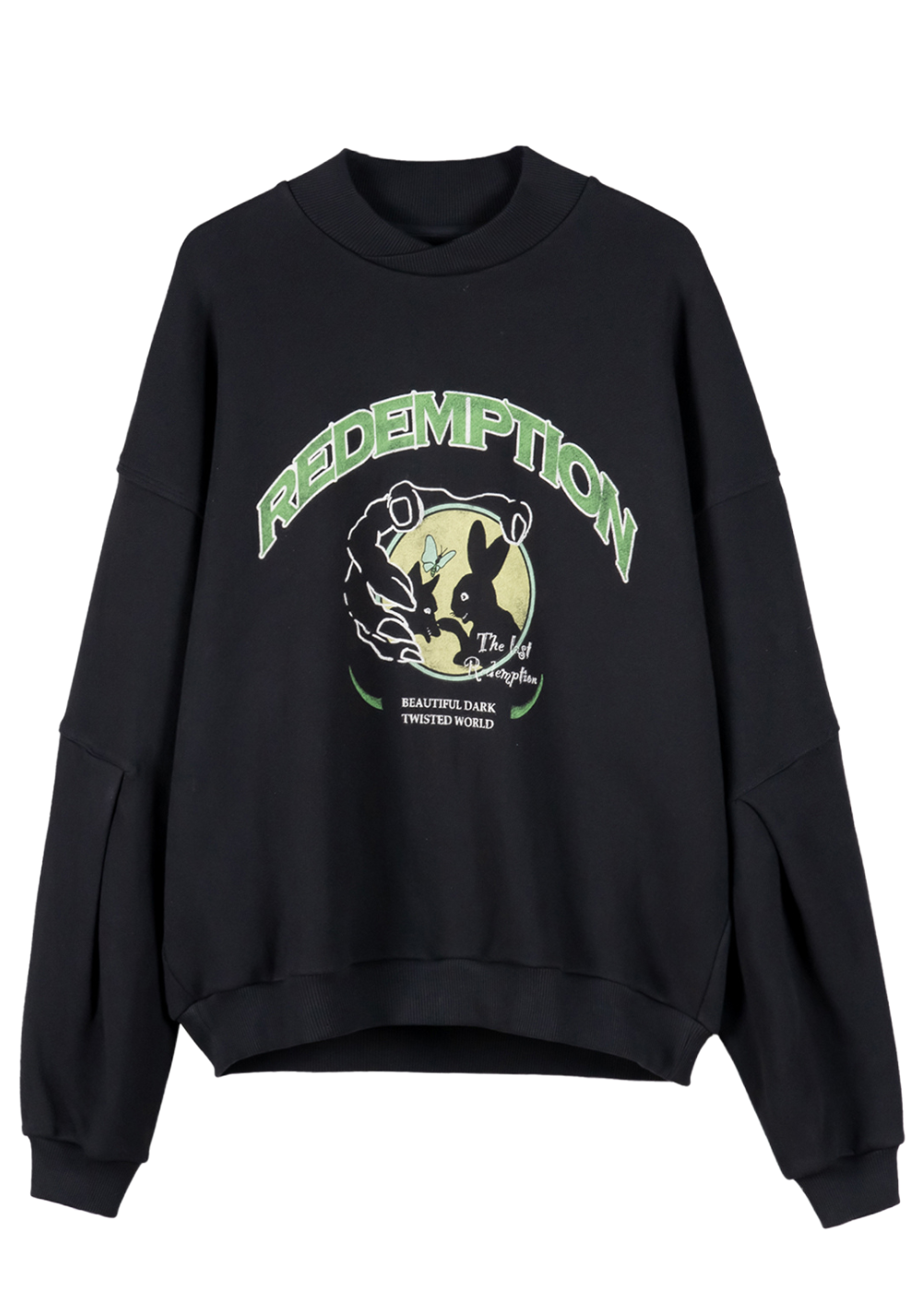 Reflection Crewneck Sweatshirt - Green - PSYLOS 1
