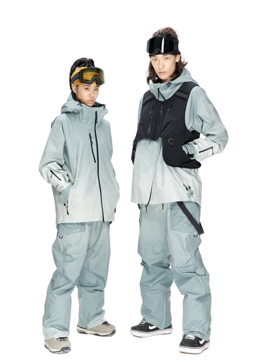Waterproof Gradient Ramp Snowboard Jacket-Mint - PSYLOS 1
