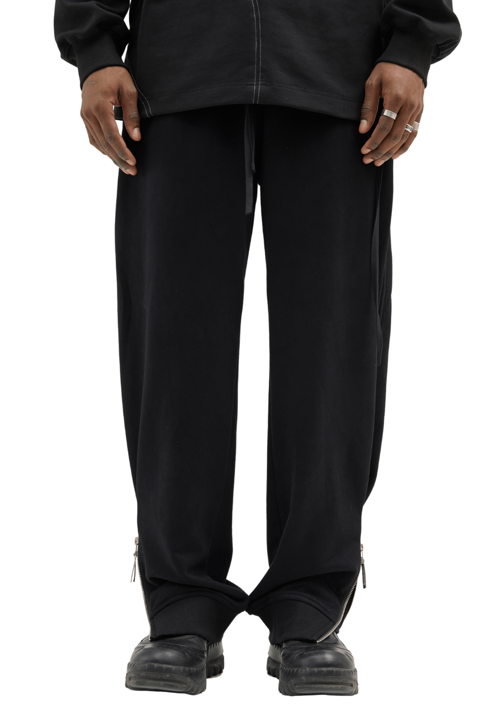Adjustable Zipper Sweatpants - PSYLOS 1, Adjustable Zipper Sweatpants, Pants, BLIND NO PLAN, PSYLOS 1