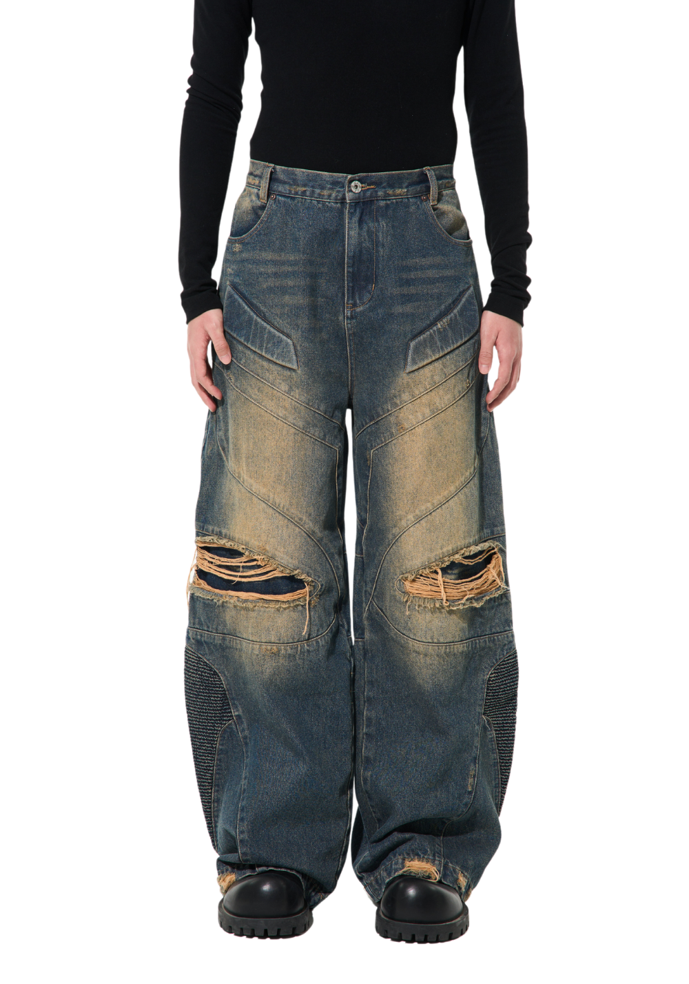 Mud Dyed Jeans - PSYLOS 1