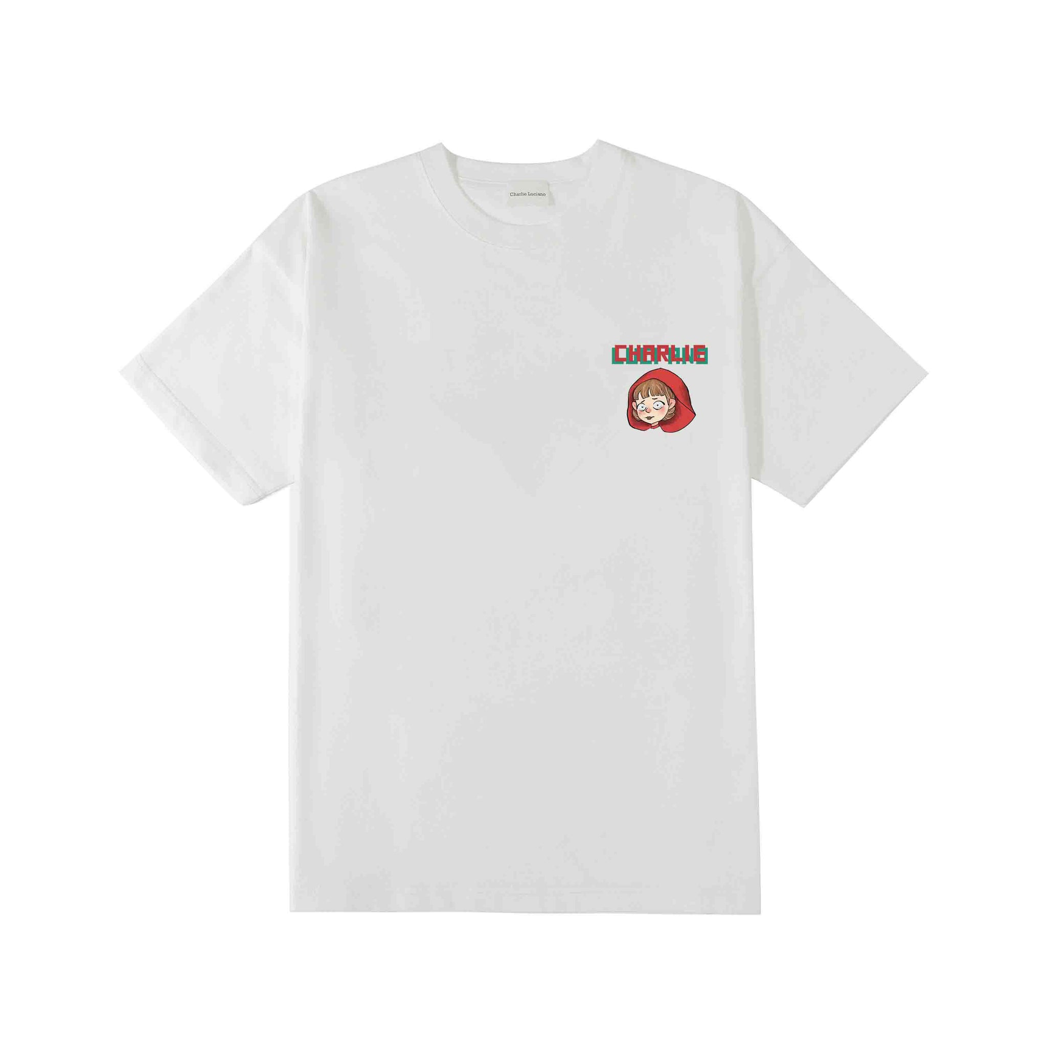 'Little Red Riding Hood' Backside Print T-Shirt - PSYLOS 1, 'Little Red Riding Hood' Backside Print T-Shirt, T-Shirt, Charlie Luciano, PSYLOS 1
