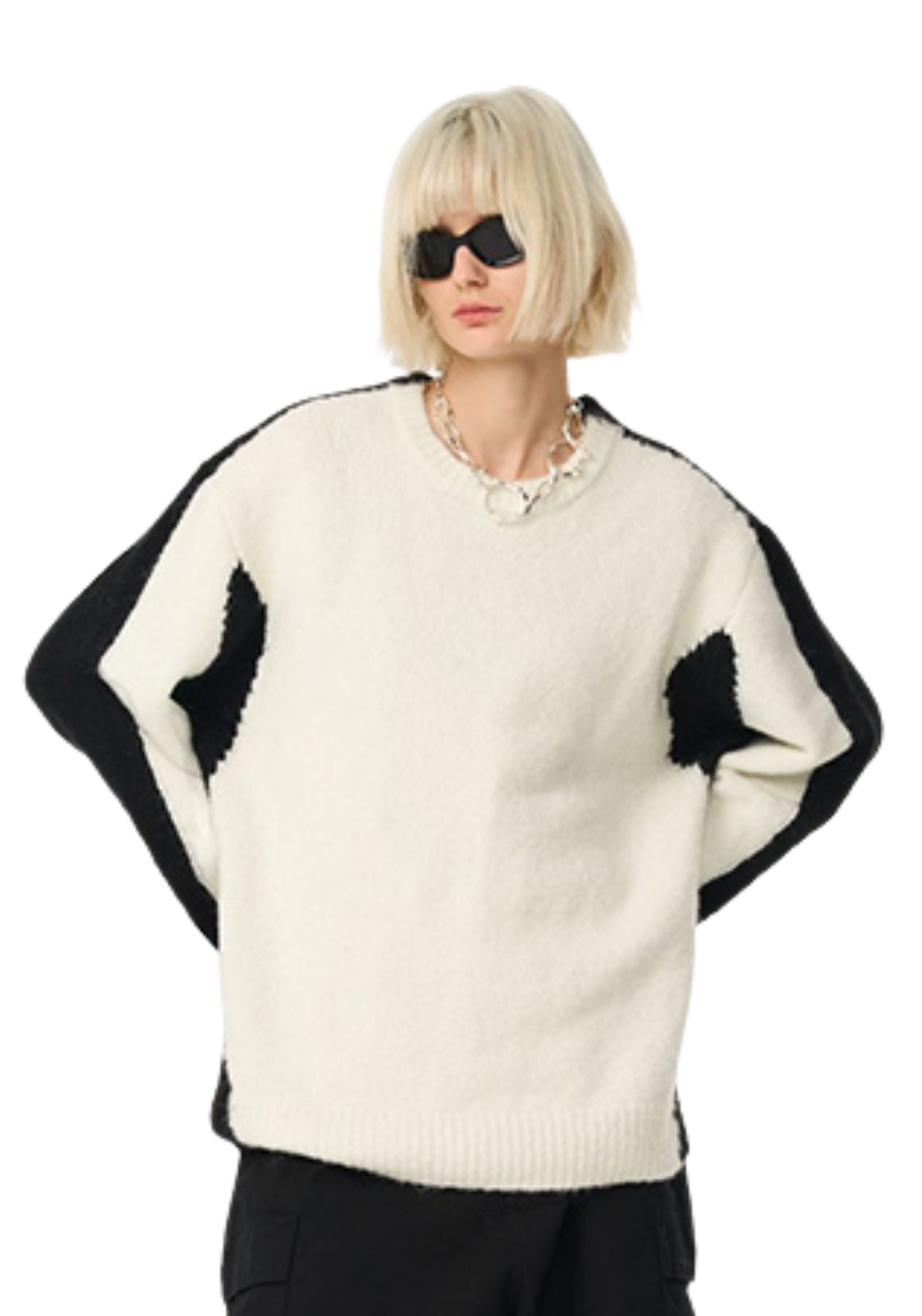 Paneled Sweater - PSYLOS 1