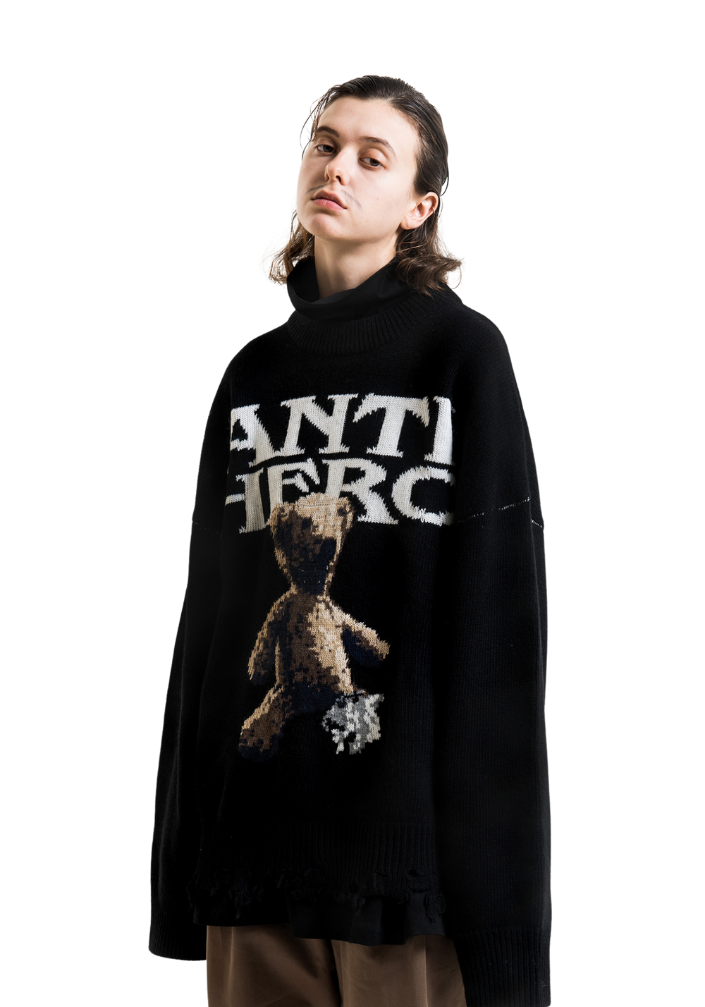 Anti-Hero Bear Sweater - PSYLOS 1
