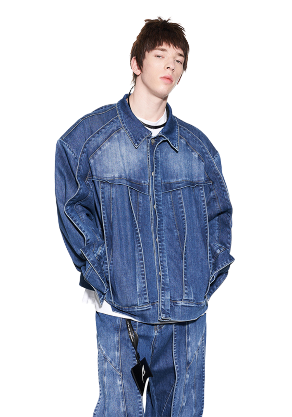 Washed Denim Jacket - PSYLOS 1