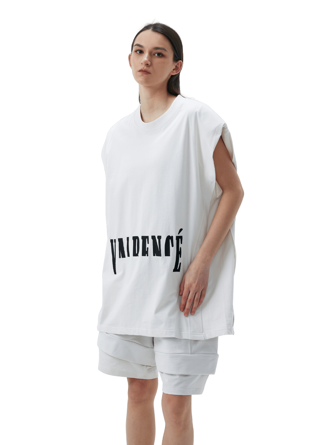 Shoulder Pad Embedded Sleeveless T-shirt - PSYLOS 1, Shoulder Pad Embedded Sleeveless T-shirt, T-Shirt, VANN VALRENCÉ, PSYLOS 1