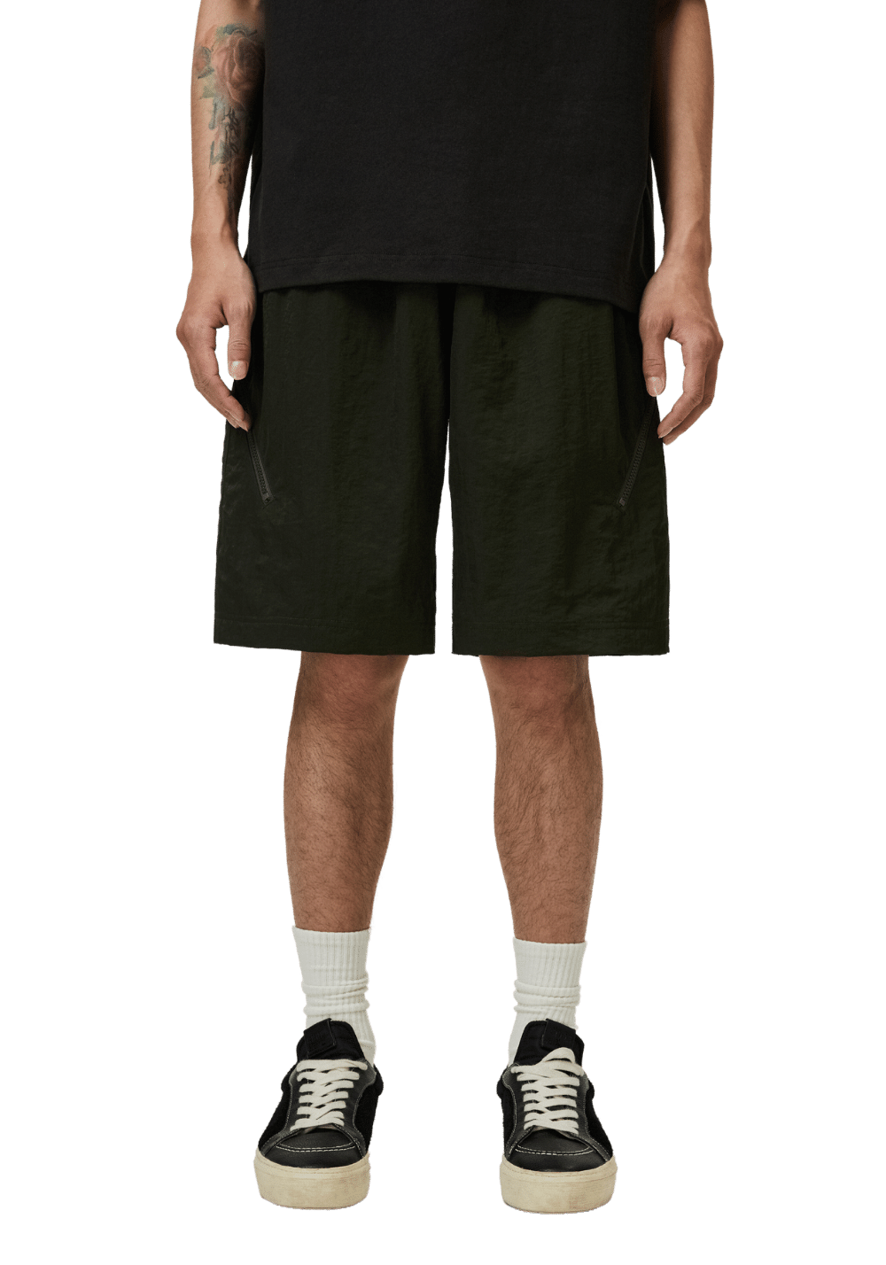 Curved Zip Track Shorts - PSYLOS 1, Curved Zip Track Shorts, Shorts, Boneless, PSYLOS 1