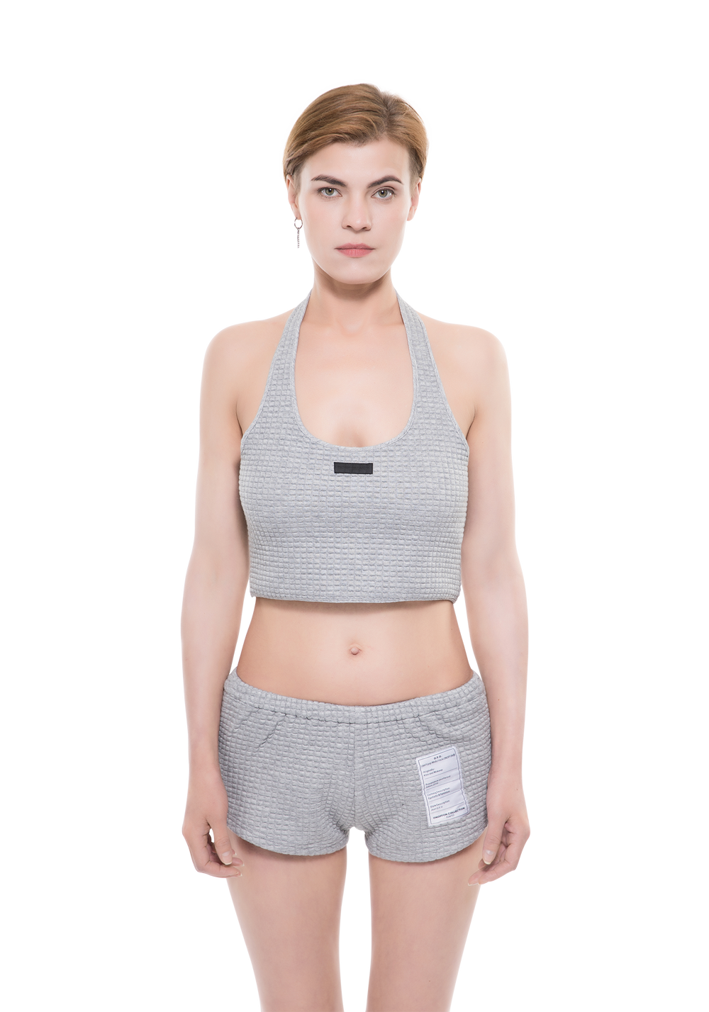 Reflective Logo Waffle Set - Grey - PSYLOS1