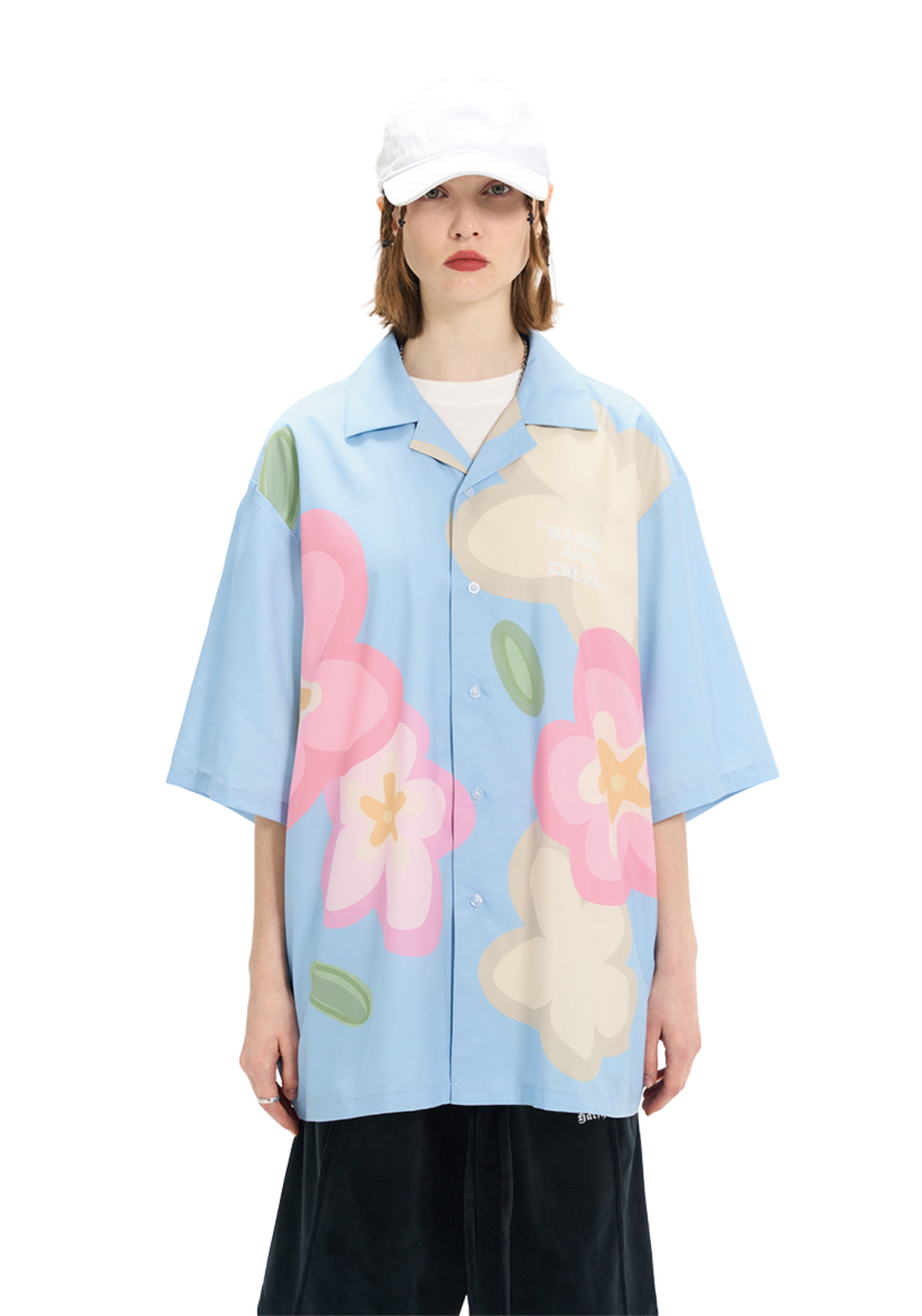 Cartoon  Flower Cuban Shirt - PSYLOS 1