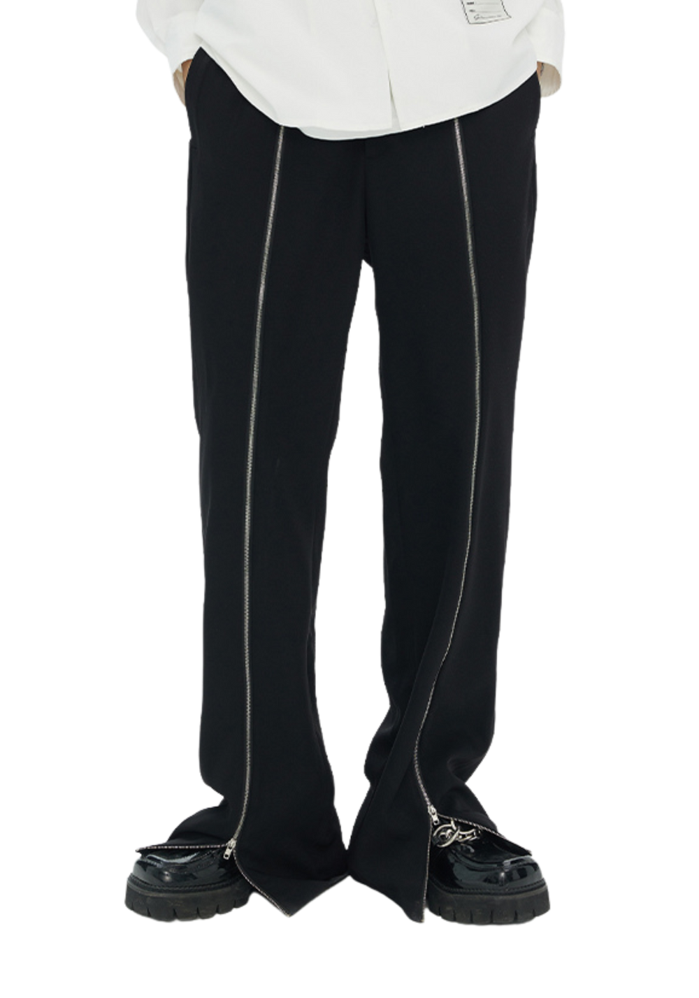 Metal Zipper Suit Pants - PSYLOS 1
