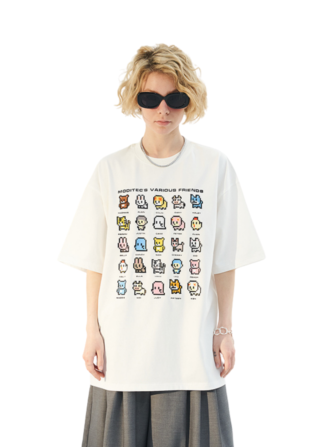 Pixel Animal Cartoon T-Shirt - PSYLOS 1